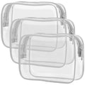 PACKISM Clear Makeup Bag, Waterproof TSA Approved Toiletry Bag Quart Size Bag by Packism