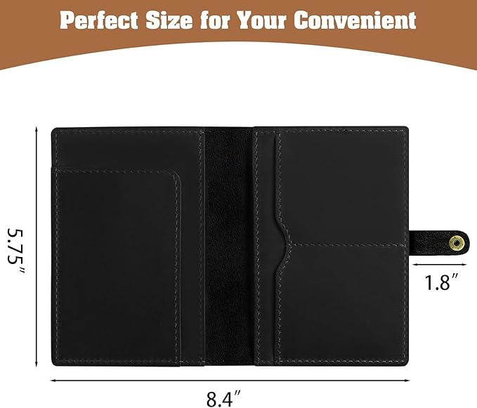 Jack&Chris Genuine Leather Passport Holder - Image 3