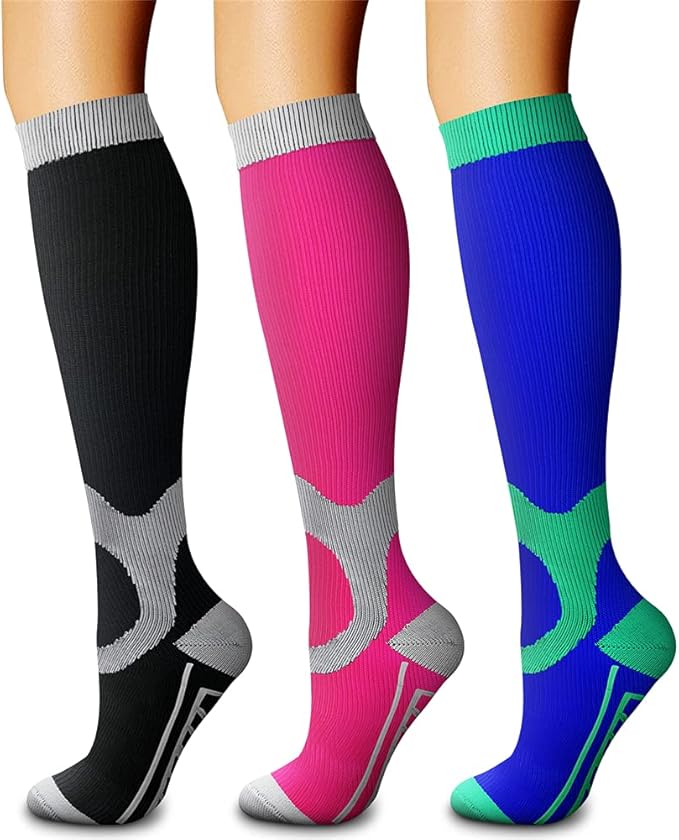 CHARMKING Compression Socks for Women & Men Circulation 15-20 mmHg is Best by CHARMKING