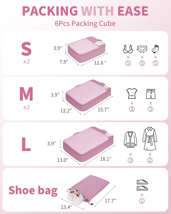 ECOHUB 4 Set /6 Set Packing Cubes - Image 2