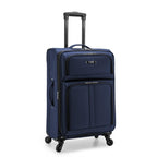 Anzio Softside Expandable Luggage with Spinner Wheels (Navy / 26-Inch Medium)