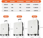 PRIMICIA GinzaTravel Rune series expandable 3 Luggage Sets, Lightweight - Image 4