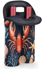 Neoprene Wine Tote, Bottle Carrier Gag Insulating Neoprene Thicker, Insulated - Image 4