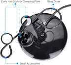 BYOOTIQUE 2 Packs Tabletop Blow Dryer & Hair Iron Holder - Salon Appliance Stand w/ 3 Outlets