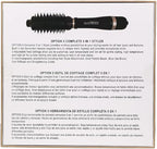 Hair Dryer Brush, 5 in 1 Complete Kit with Negative Ion, 3 Heat Settings, Hot Air Blowout Brush for Hair Straightening, Drying, Volumizing, Curling