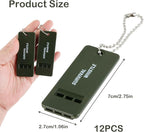120 dB Emergency Whistles for Teachers, Flat Self Defense Safety Whistle - Image 3
