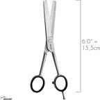 Jaguar Satin 30/30 Thinning and Texturizing Scissors, Right Handed Haircutting Shears, 6.0 Inch