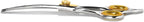 Sharf Dog Grooming Scissors, Gold Touch 6.5 Inch Curved Sharp Professional Pet Grooming Shear with Safety Round Tip, Ball Point for Safe and Easy Use Even for Nose, Ear and Face