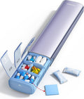 Vaydeer 7 Day Weekly Pill Organizer, Metal Travel Pill Case, Large Capacity by Vaydeer