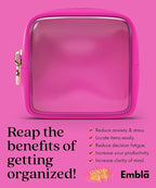 Clear Makeup Bag Zipper Pouch, Transparent Cosmetic Case Organizer, TSA - Image 6