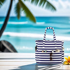 LEDAOU Beach Bag Waterproof Sandproof Women Tote Bag Pool Bag - Image 8