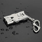 Whistle Emergency Whistles Keychain Rape Whistle Stainless Steel High Decibel - Image 2