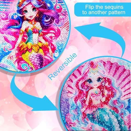 Kids Luggage for Girls (Pink Mermaid)
