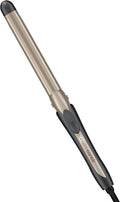 INFINITIPRO BY CONAIR Tourmaline Ceramic Long Barrel 1-Inch XL Curling Iron, 1-Inch Extra Long Barrel Produces Classic Curls, Hair Curler for Use on All Hair, Dark Grey