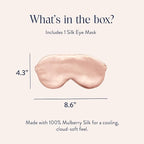 Brooklinen Silk Eye Mask for Sleeping – Blush Pink, 100% Mulberry Silk Sleep - Image 2