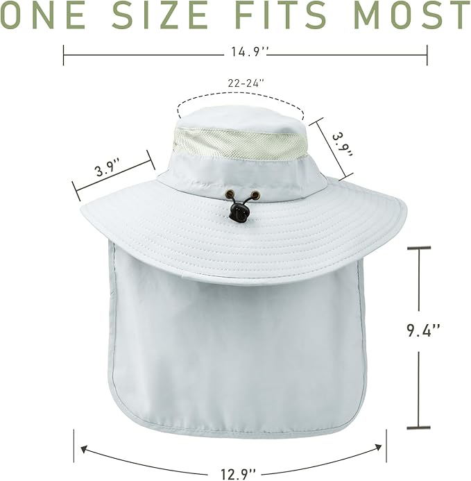 Fishing Hat Breathable Wide Brim Sun Hats - Image 6