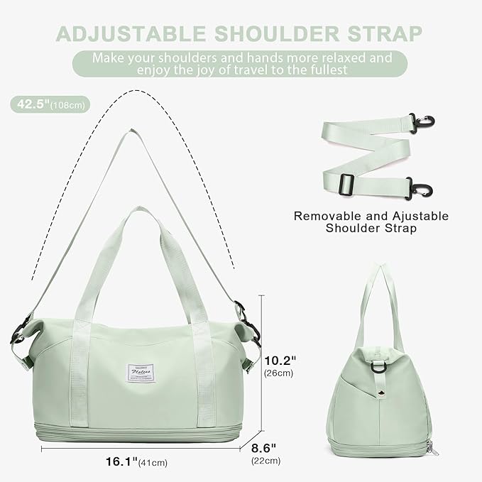 Travel Duffel Bag, Sports Tote Gym Bag, Shoulder Weekender Overnight Bag - Image 3