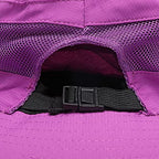 Womens Summer Sun Hat Beach Hat Wide Brim Outdoor UV Protection Hat Foldable Cool Mesh Ponytail Bucket Hat (6-7 / Pure Purple)