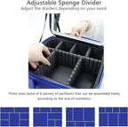 Makeup Bag with Led Mirror, Travel Makeup Organizer with 3 Color Setting & 10X - Image 3