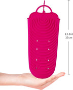 ZAXOP Silicone Heat Resistant Holder Mat Pouch for Flat Iron,Curling Iron,Hot Hair Tools(Hotpink)