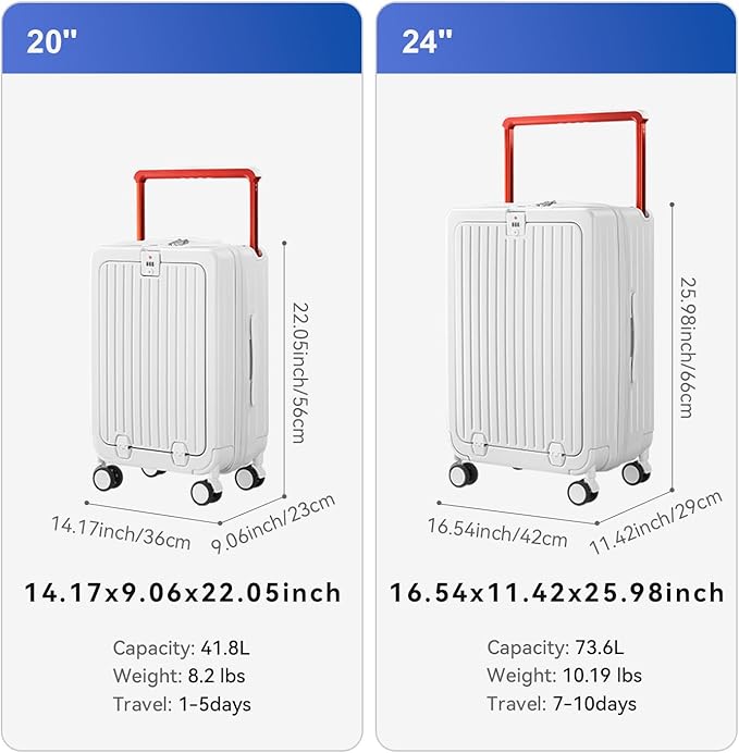 SOKOK Front Pocket Luggage Carry On - Image 7