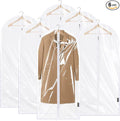 BALEINE 48'' Clear Garment Bags, 6 Packs PEVA Dress Bag by BALEINE