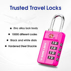 SURE LOCK TSA Approved 4-Digit Resettable Combination Luggage Locks - Image 3