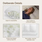 Coop Home Goods Adjustable Orthopedic Pillow Queen, Ergonomic Cervical Neck - Image 5