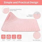 Oversize Large Silicone Heat Resistant Mat, 13.19" x 10.24" Professional Heat Mat for Curling Iron, Portable Vanity Decor Makeup Mat Cover for Travel Vanity Salon (Orange)