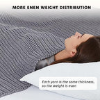 Knitted Weighted Blanket (26-magmatic Gray / 48" x 72" | 12lbs)