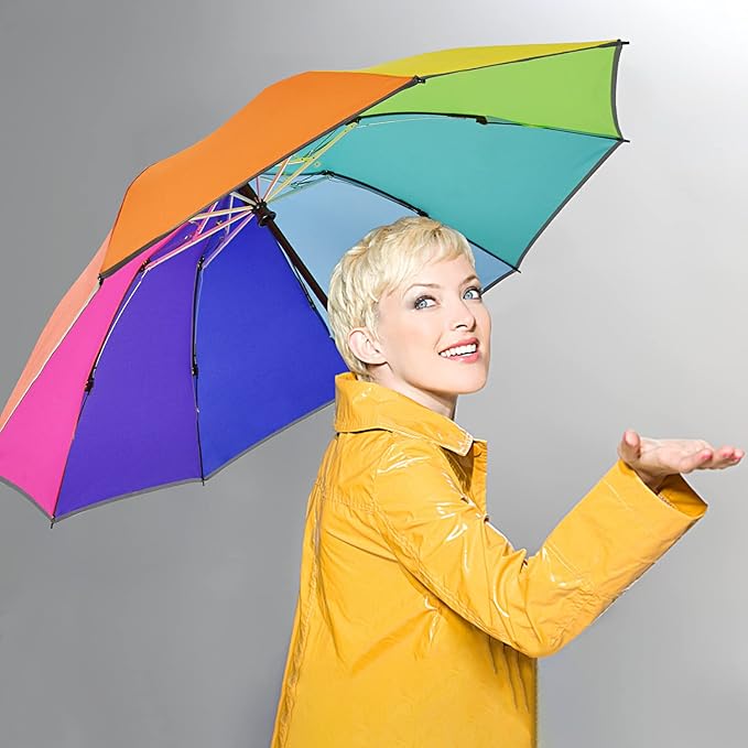 Lejorain Inverted Rainbow LED Umbrella - Image 7