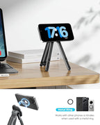 Viozon Portable Laptop Stand for Desk & Travel, Magnetic Phone Holder Tripod - Image 6