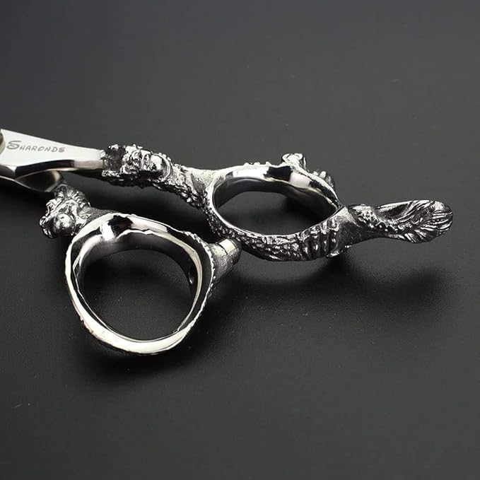 Hair Scissors 6/7/8/9-inch 440C High Hardness For Hairdressers Haircuts Cuttinging Scissors Professional Haircut (7 inch-3pc-A)