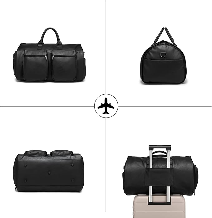 seyfocnia Convertible Travel Garment Bag, Carry on Garment Duffel Bag - Image 5