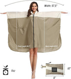 SaphiRose Unisex Rain Poncho Hooded Waterproof Raincoat - Image 6