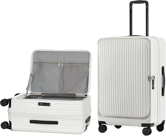 26 Inch Top Opening Checked Travel Luggage Expandable by Unknown