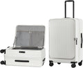 26 Inch Top Opening Checked Travel Luggage Expandable by Unknown