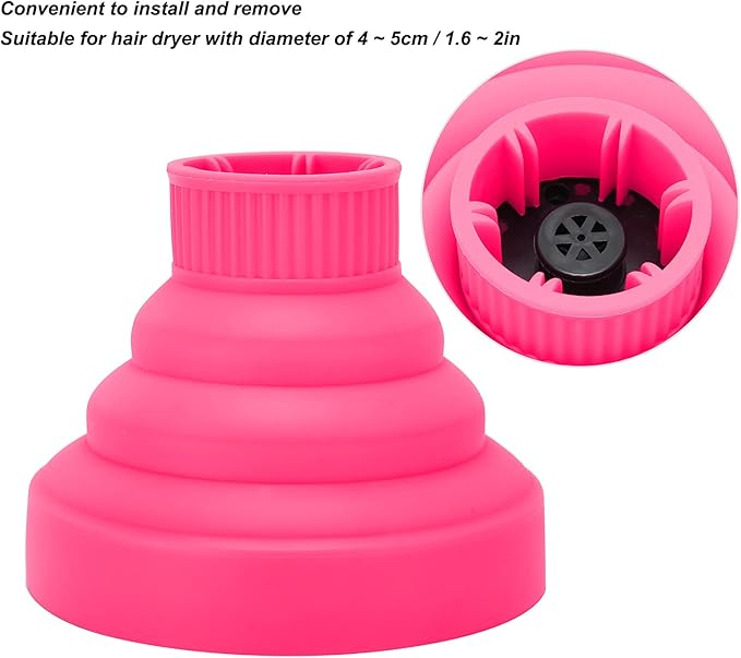 Universal Hair Diffuser, Hair Dryer Diffuser Attachment for Curly and Wavy Hair, Universal Styling Tools Appliances Tool Fit Most of Blow Dryers
