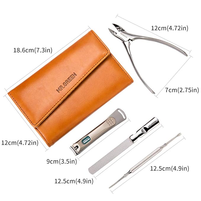 4 Pcs Manicure Set, Pedicure Sets, Nail Clipper Stainless Steel Professional - Image 4