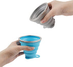 2 Pack Collapsible Silicone Travel Cups - Image 3
