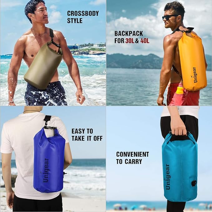 Unigear Dry Bag Waterproof, 2L/5L/10L/20L/30L/40L Floating and Lightweight Bags - Image 3