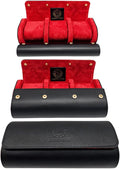 Genuine Napa Leather Watch Roll Travel Case by CaliberWatch