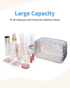 Narwey Clear Toiletry Bags for Traveling Women Men, Make Up Organizer, Skincare - Image 2