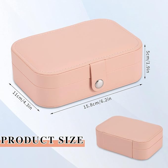 Travel Jewelry Box, PU leather Small Jewelry Organizer - Image 2