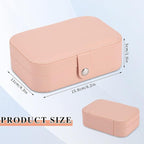 Travel Jewelry Box, PU leather Small Jewelry Organizer - Image 2