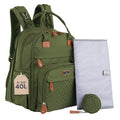 BabbleRoo Extra Large Diaper Bag Backpack, Expandable Baby Bag by BabbleRoo