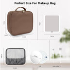 Travel Makeup Bag with LED Mirror and 10x magnifying glass with 3 Lighted - Image 8