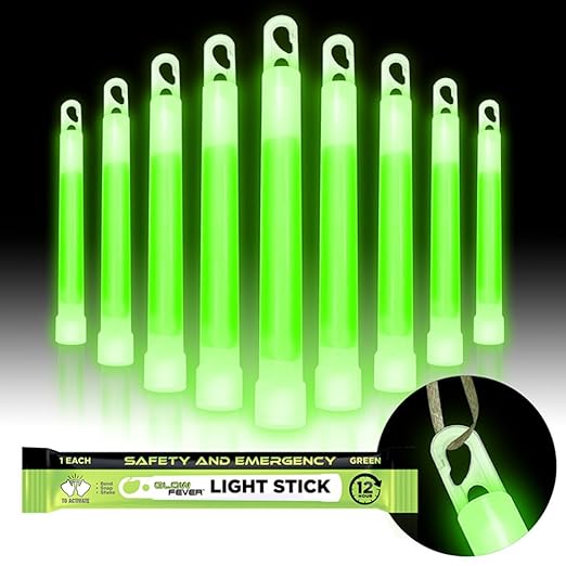 Glow Fever Emergency Safety Military Grade Glow Sticks, Hurricane and Survival by PartyDragonGlowFever