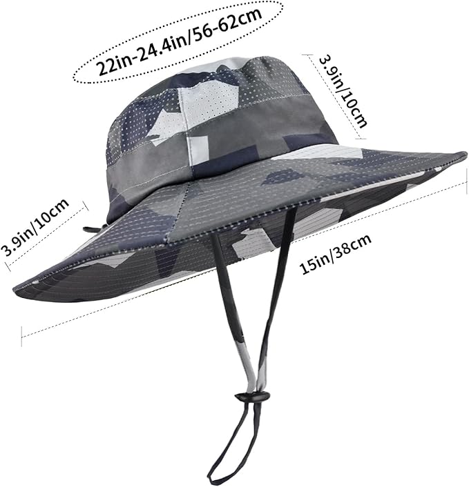 Sun Hats for Men Women Fishing Hat UPF 50+ Breathable Wide Brim Summer UV - Image 4