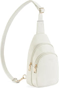 Telena Small Sling Bag for Women Leather Crossbody Fanny Packs Chest Bag for by Telena